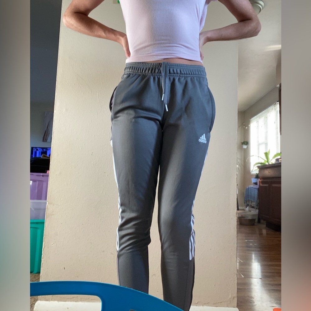 Grey Adidas track pants/joggers